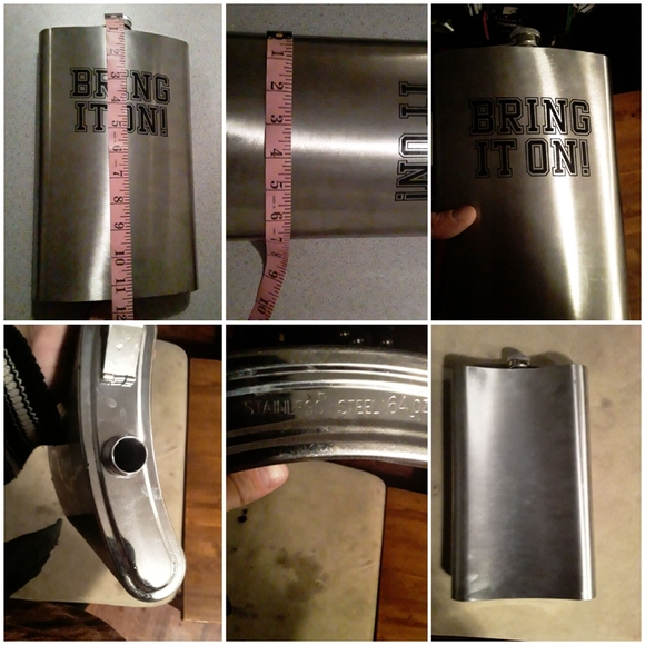 Stainless Steel 64 oz "Bring It On" Beverage Flask - Picture 2 of 9